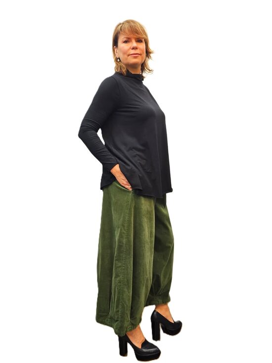 Platas samta bikses | zaļas